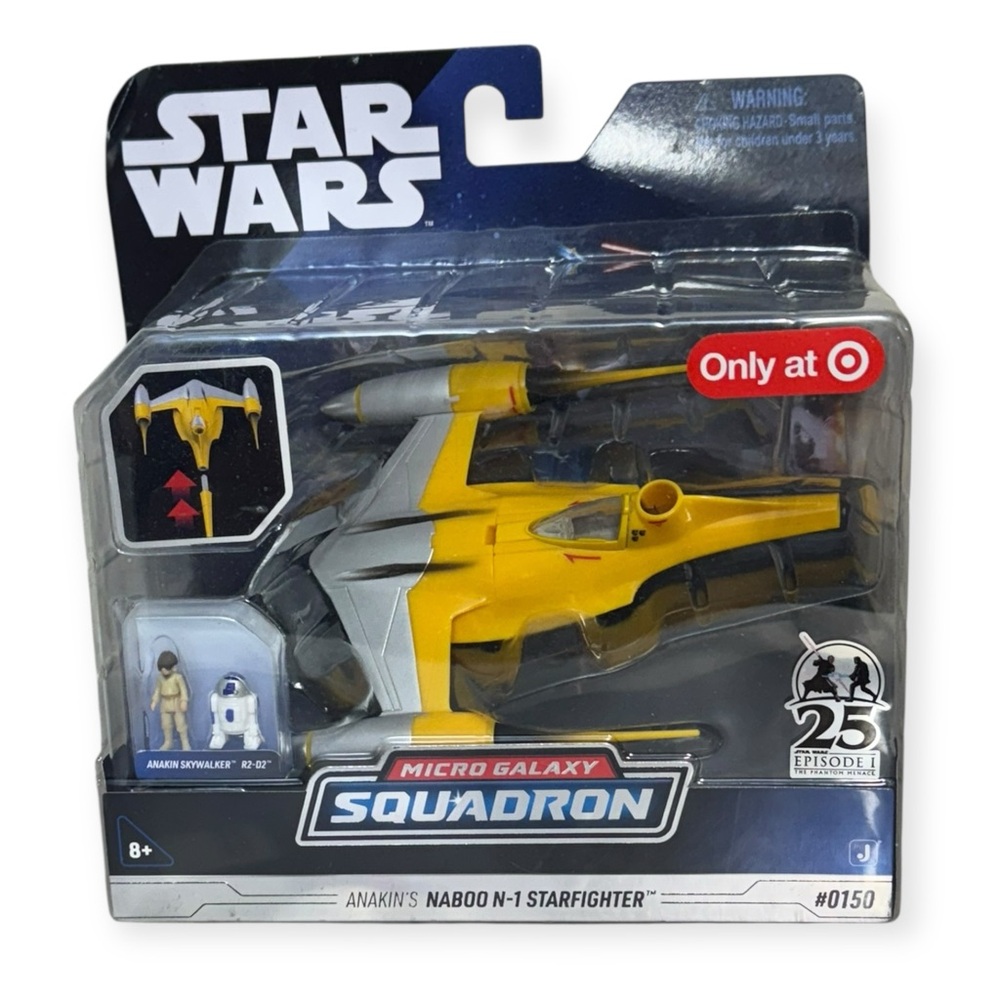 Star Wars Micro Galaxy Squadron Naboo N-1 Starfighter -‎ Yellow and Gray